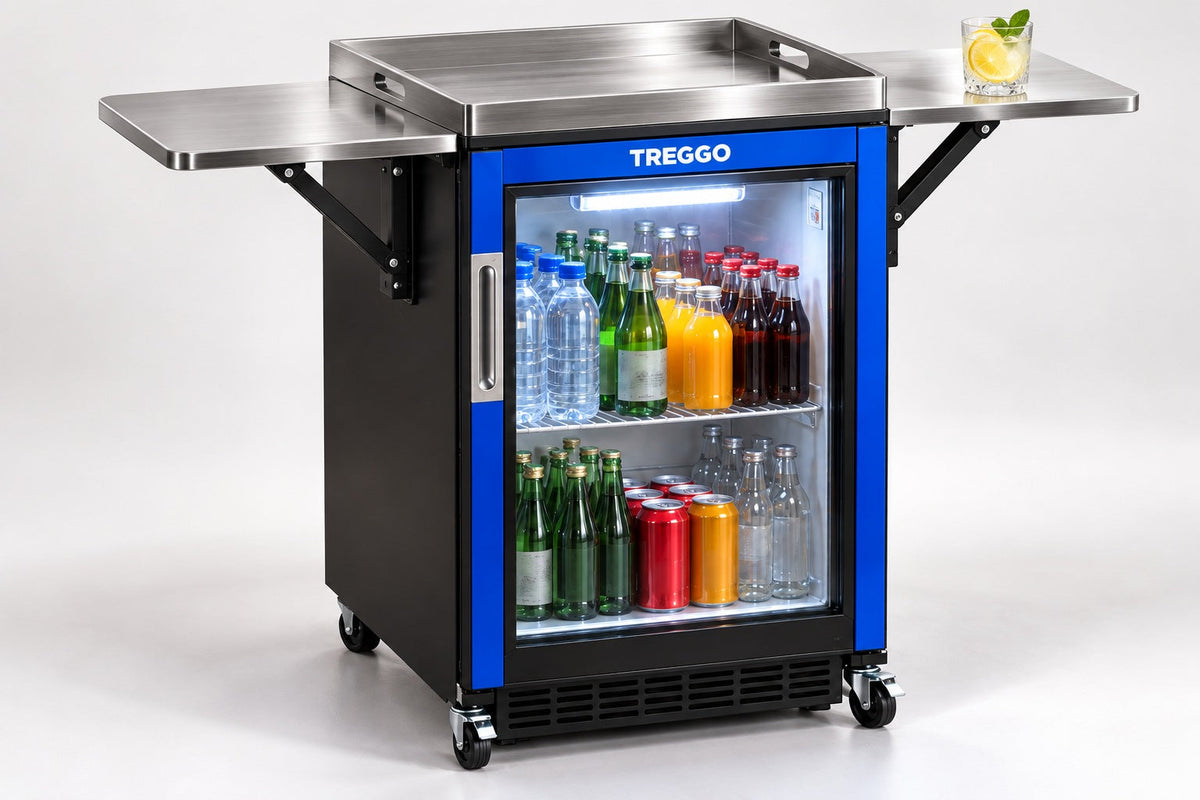 TREGGO – ŠANK INOX – chladnička a domáci bar

